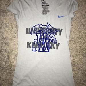 nike university of kentucky v neck t-shirt